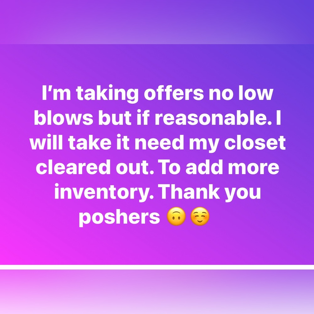 Sales and taking offers